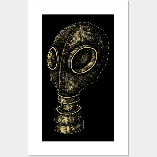 gas mask Wall Art by HornArt